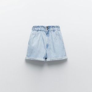 Denim high waist shorts